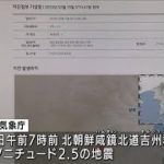 北朝鮮の北東部で小規模な地震が相次ぐ 韓国気象庁は自然地震と・・・(2022年2月15日)