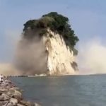 石川県能登地方で最大震度6弱の地震、 6人けが  珠洲市の見附島でがけ崩れ