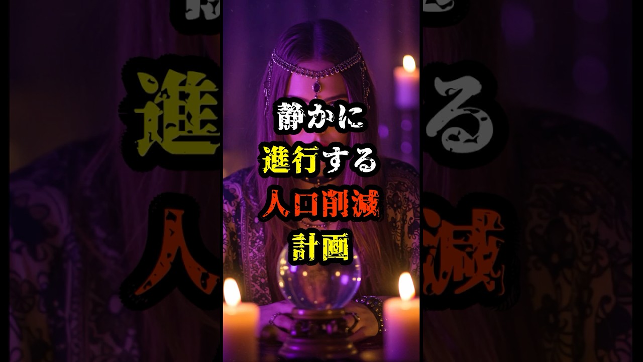 静かに進行する人口削減計画【 都市伝説 予言 予知能力 ミステリー スピリチュアル 】