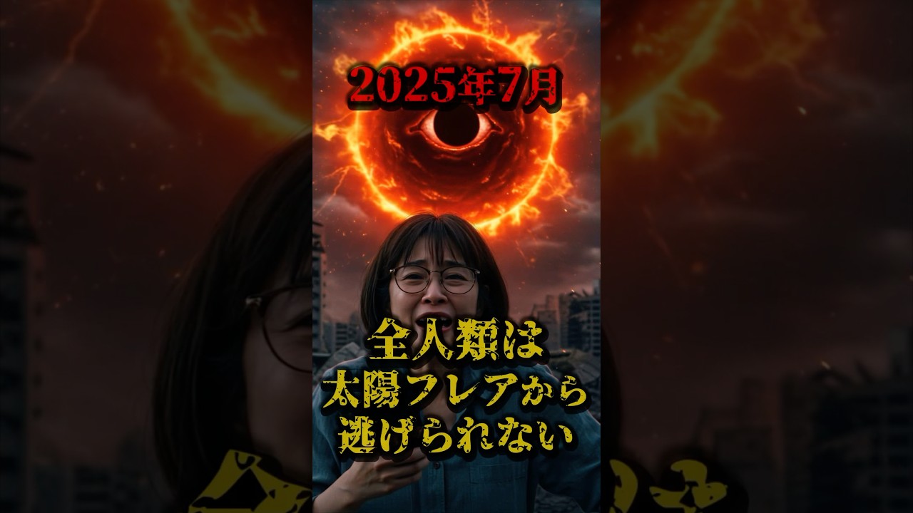 2025年7月、全人類は太陽フレアから逃げられない #都市伝説 #怖い話 #太陽フレア #南海トラフ