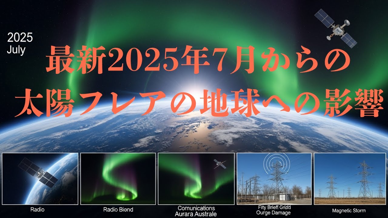 【最新】備えて！2025年7月からの太陽フレアの地球への影響