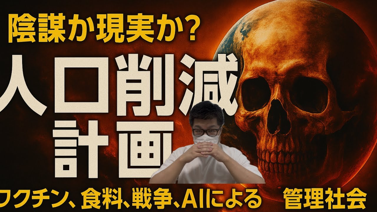 「“人口削減計画”は陰謀か現実か?」〜ワクチン、食料、戦争、AIによる管理社会〜